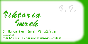 viktoria imrek business card